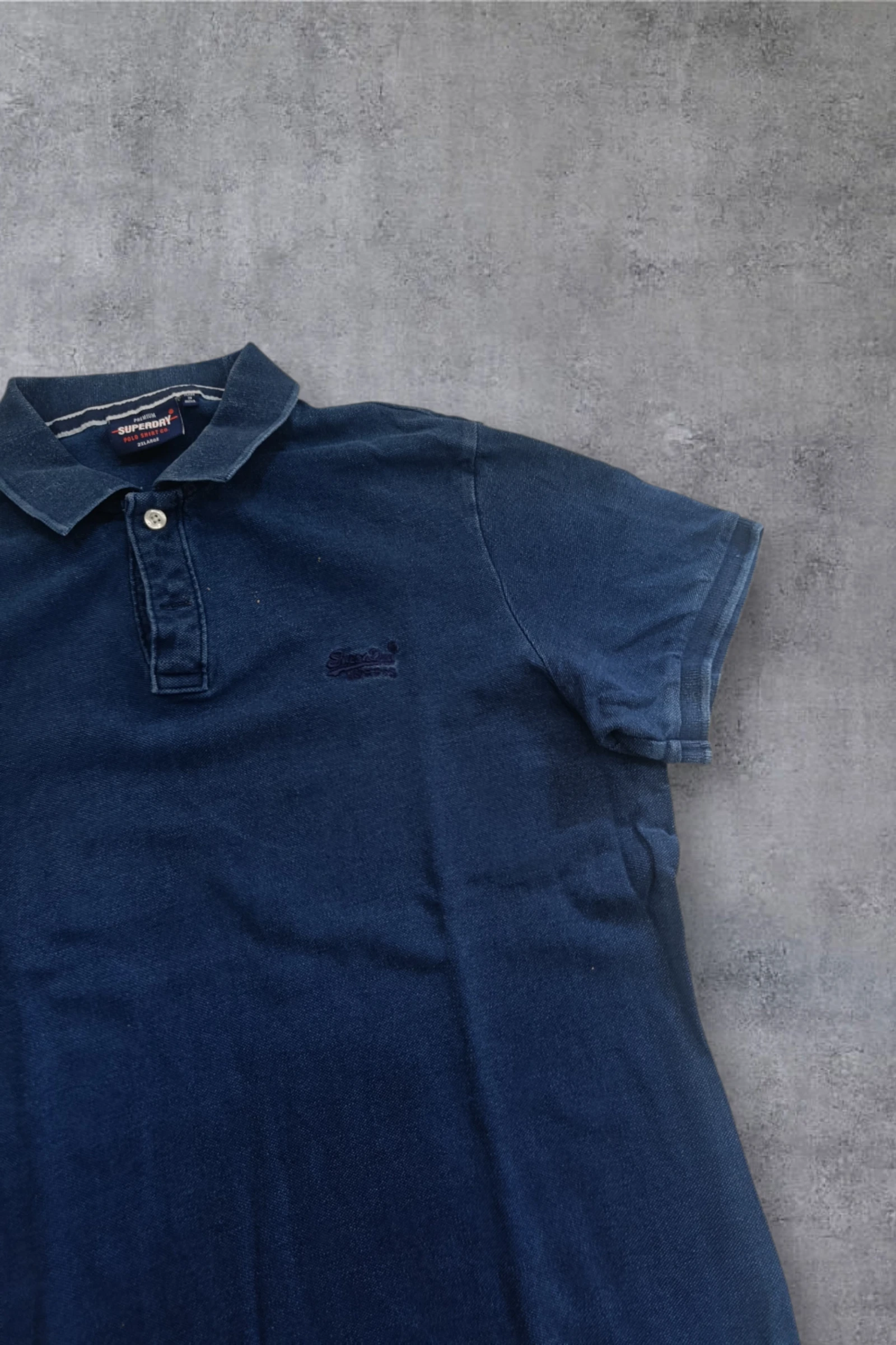 | Polo Superdry Masculina | Cor Azul Marinho Mesclado | Navy Faded | Tamanho 2XL | – photo 5